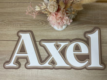 Load image into Gallery viewer, Triple Layered Acrylic Name Wall Plaque