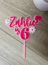 Load image into Gallery viewer, Barbie Cake topper
