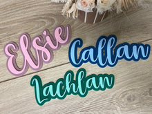 Load image into Gallery viewer, Double Layered Acrylic Name Wall Plaque