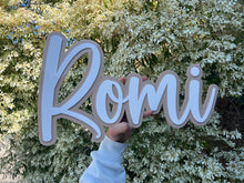 Load image into Gallery viewer, Double Layered Acrylic Name Wall Plaque
