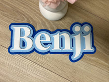 Load image into Gallery viewer, Triple Layered Acrylic Name Wall Plaque