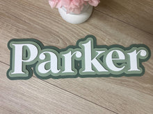 Load image into Gallery viewer, Triple Layered Acrylic Name Wall Plaque