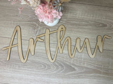 Load image into Gallery viewer, Wood Name Plaque Single Layer