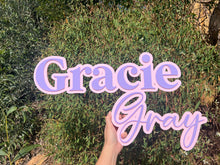 Load image into Gallery viewer, Large First & Middle Name Acrylic Plaque