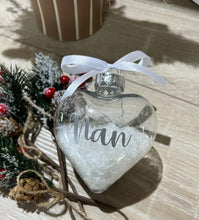 Load image into Gallery viewer, Heart Bauble Christmas Shatterproof Plastic Ornament