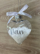 Load image into Gallery viewer, Heart Bauble Christmas Shatterproof Plastic Ornament