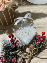 Load image into Gallery viewer, Heart Bauble Christmas Shatterproof Plastic Ornament
