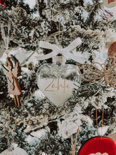 Load image into Gallery viewer, Heart Bauble Christmas Shatterproof Plastic Ornament