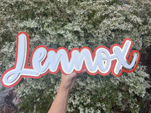 Load image into Gallery viewer, Triple Layered Acrylic Name Wall Plaque