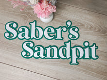 Load image into Gallery viewer, Double Layered Acrylic Name Wall Plaque