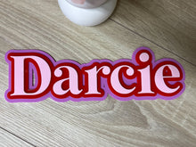 Load image into Gallery viewer, Triple Layered Acrylic Name Wall Plaque