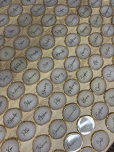Load image into Gallery viewer, White Round Personalised Agate Resin Coaster