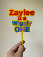 Load image into Gallery viewer, Custom Wiggles Theme Acrylic Cake topper