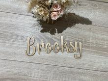Load image into Gallery viewer, Wood Name Plaque Single Layer