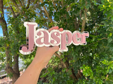 Load image into Gallery viewer, Double Layered Acrylic Name Wall Plaque