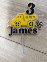Load image into Gallery viewer, Construction Cake Topper
