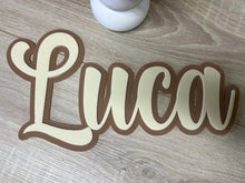 Load image into Gallery viewer, Double Layered Acrylic Name Wall Plaque