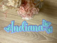 Load image into Gallery viewer, Double Layer Plaque 1 name with Decor