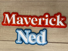 Load image into Gallery viewer, Triple Layered Acrylic Name Wall Plaque