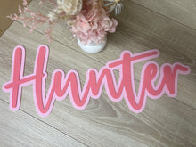 Load image into Gallery viewer, Double Layered Acrylic Name Wall Plaque