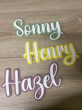 Load image into Gallery viewer, Double Layered Acrylic Name Wall Plaque