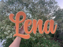 Load image into Gallery viewer, Double Layered Acrylic Name Wall Plaque