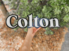 Load image into Gallery viewer, Double Layered Acrylic Name Wall Plaque