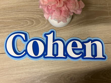 Load image into Gallery viewer, Triple Layered Acrylic Name Wall Plaque