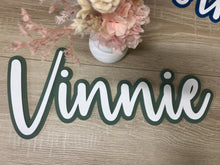 Load image into Gallery viewer, Double Layered Acrylic Name Wall Plaque