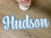 Load image into Gallery viewer, Double Layered Acrylic Name Wall Plaque