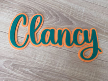 Load image into Gallery viewer, Double Layered Acrylic Name Wall Plaque