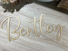 Load image into Gallery viewer, Wood Name Plaque Single Layer