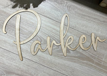 Load image into Gallery viewer, Wood Name Plaque Single Layer