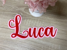 Load image into Gallery viewer, Double Layered Acrylic Name Wall Plaque