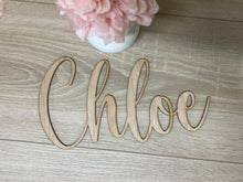 Load image into Gallery viewer, Wood Name Plaque Single Layer