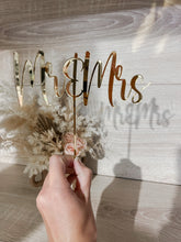Load image into Gallery viewer, Mr & Mrs Cake Topper