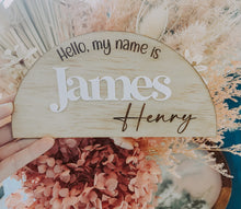 Load image into Gallery viewer, Birth Plaque Announcement