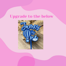 Load image into Gallery viewer, Hot Air Balloon Acrylic Cake Topper