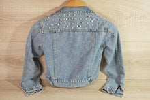 Load image into Gallery viewer, Girls/Kids Pearl Denim Jacket