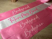 Load image into Gallery viewer, Personalised Premium Satin Ribbon Hens Sash