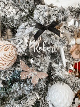 Load image into Gallery viewer, Acrylic White/Clear Ornament
