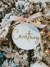 Load image into Gallery viewer, Acrylic White/Clear Ornament