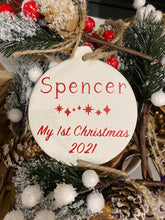 Load image into Gallery viewer, Personalised Ceramic White Ornament