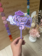 Load image into Gallery viewer, Space Cake Topper
