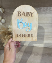 Load image into Gallery viewer, Gender Reveal Double Sided Plaque
