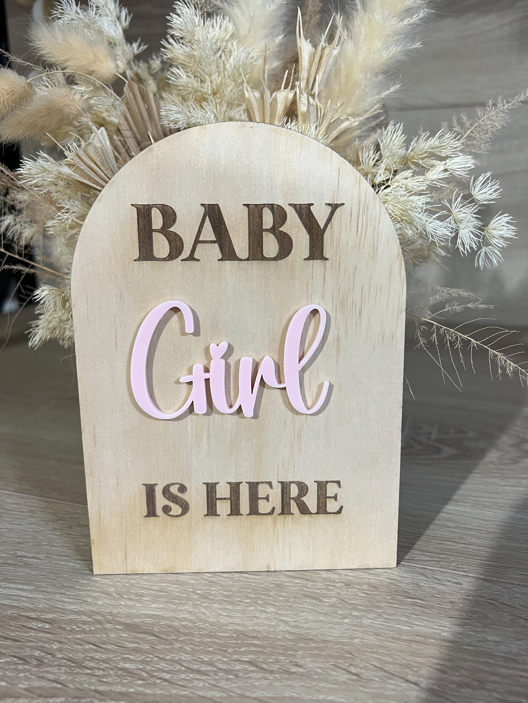 Gender Reveal Double Sided Plaque