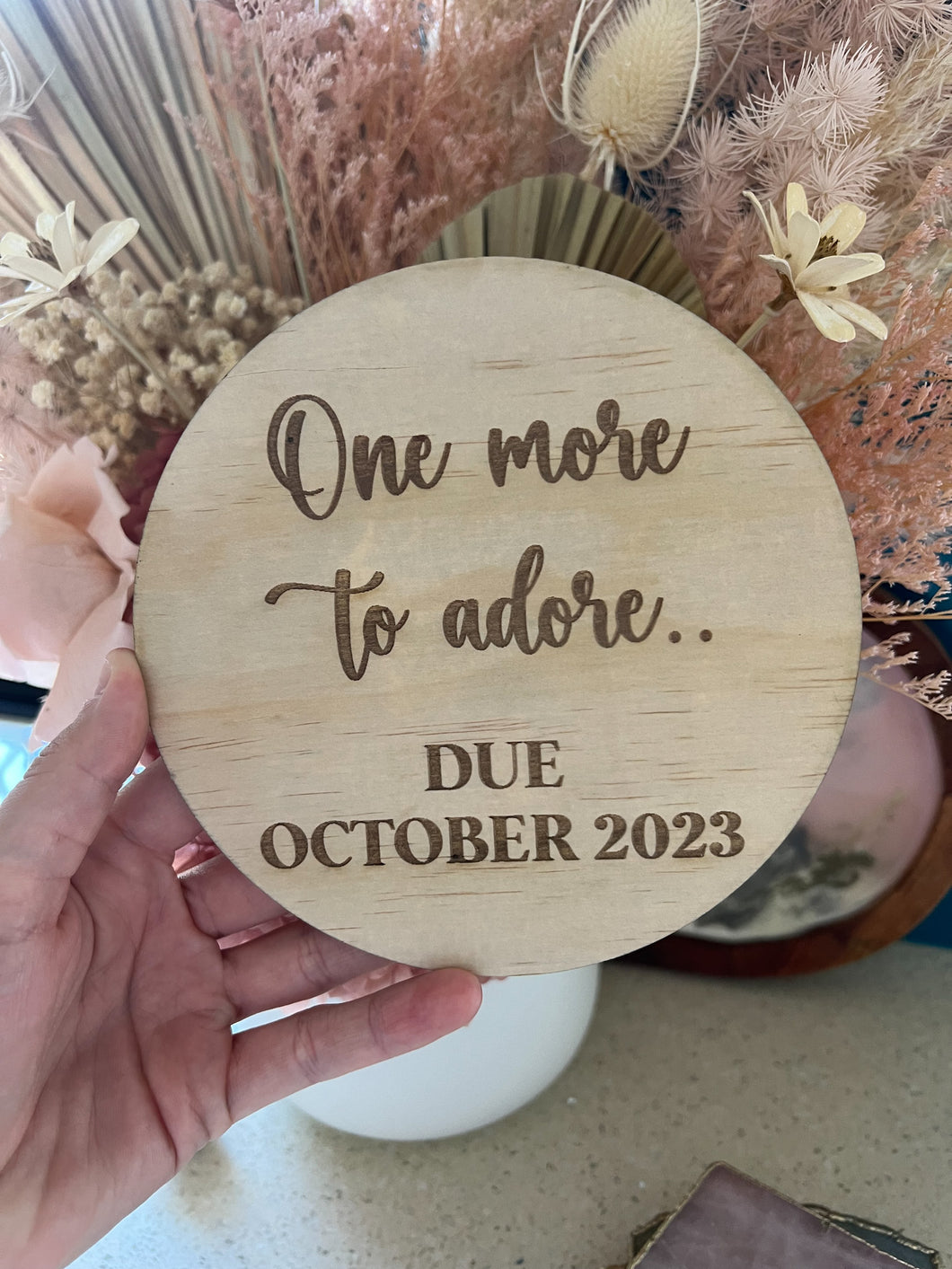 Pregnancy Announcement Plaque