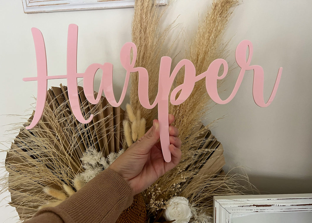 Acrylic Name Wall Script