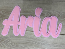 Load image into Gallery viewer, Double Layered Acrylic Name Wall Plaque
