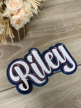 Load image into Gallery viewer, Triple Layered Acrylic Name Wall Plaque
